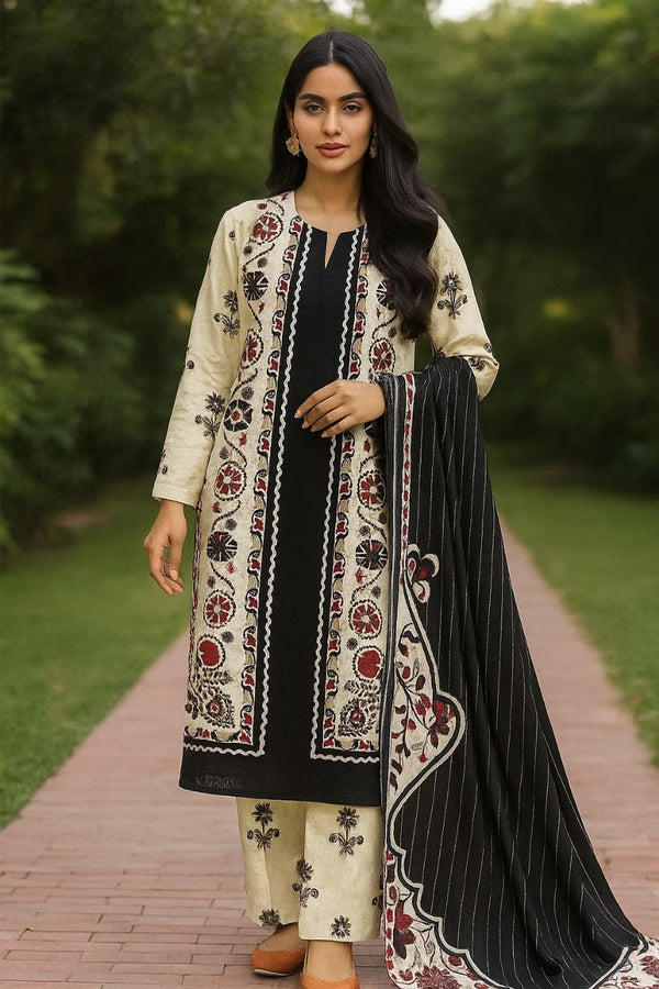 Luxury Lilen Printed Suit