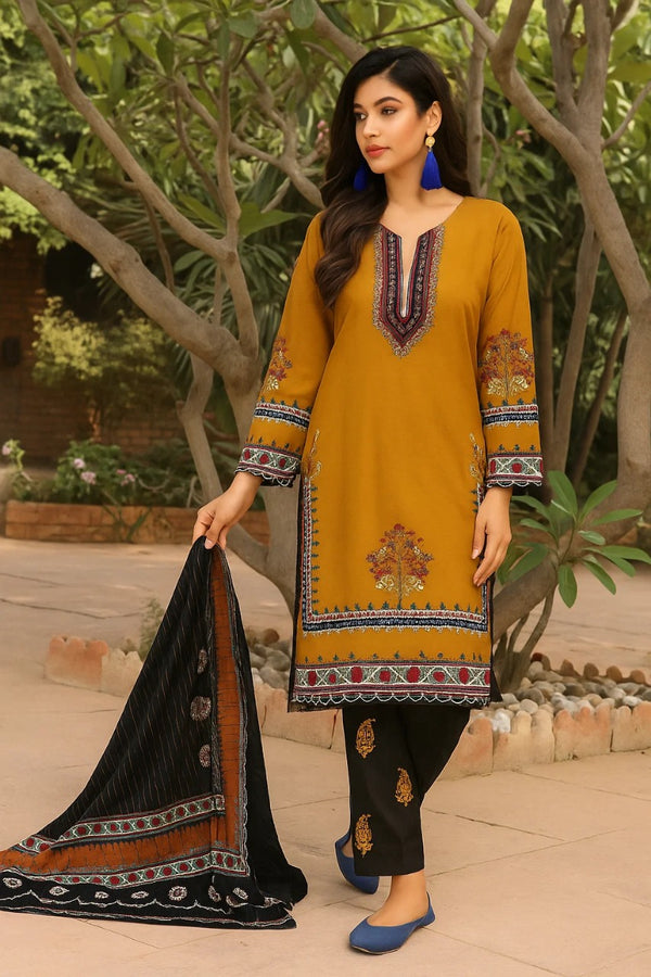 Luxury Lilen Printed Suit