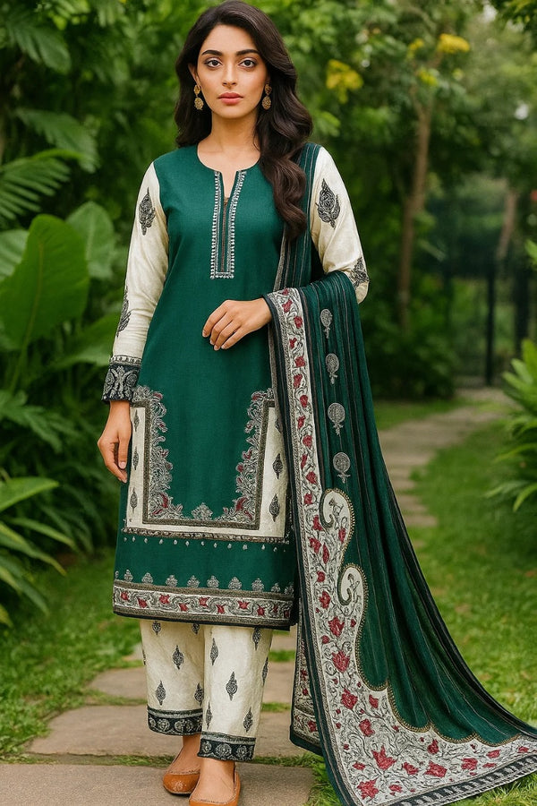 Luxury Lilen Printed Suit