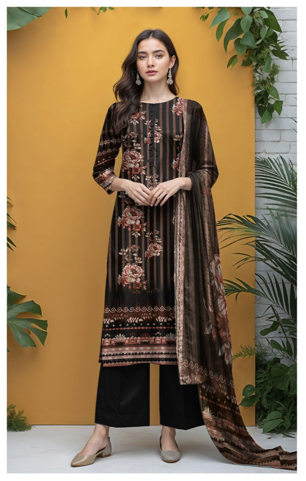 Luxury Viscose Printed Suit