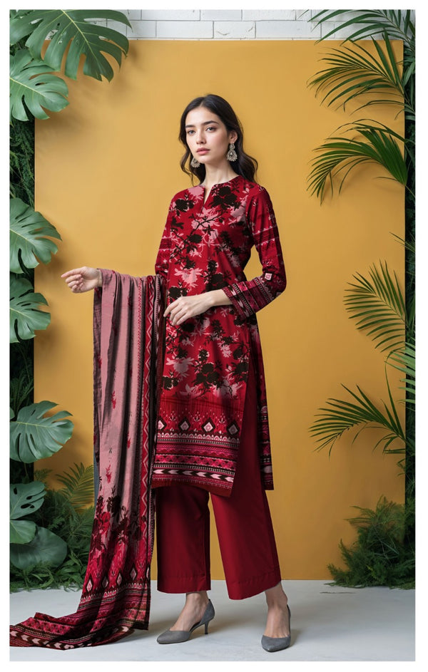 Luxury Viscose Printed Suit