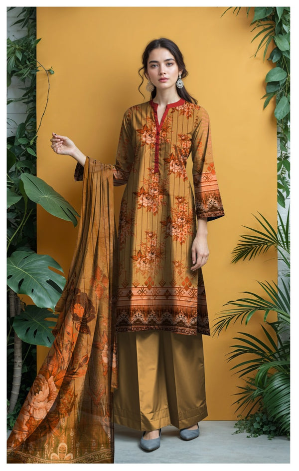 Luxury Viscose Printed Suit