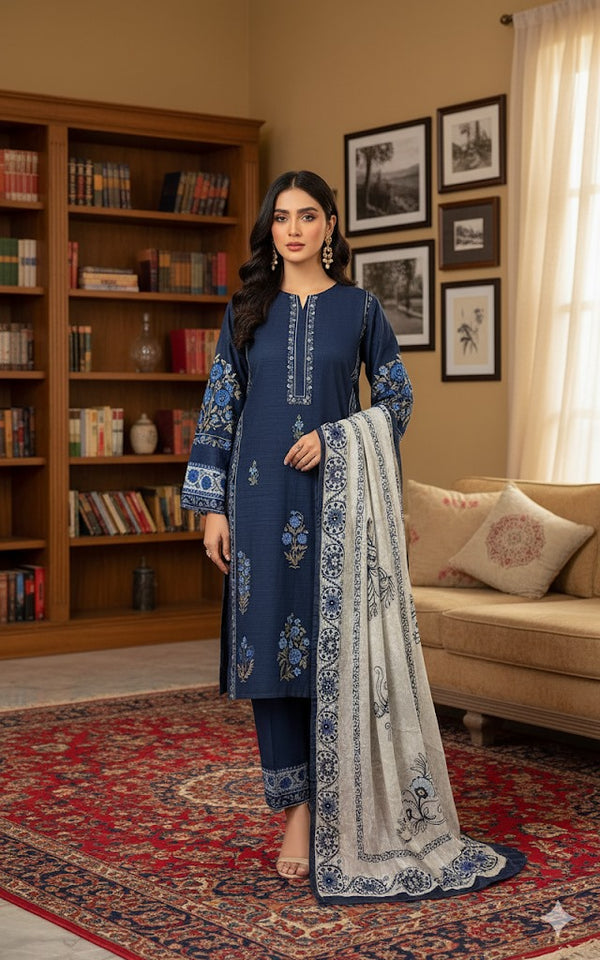 Luxury Lilen Printed Suit