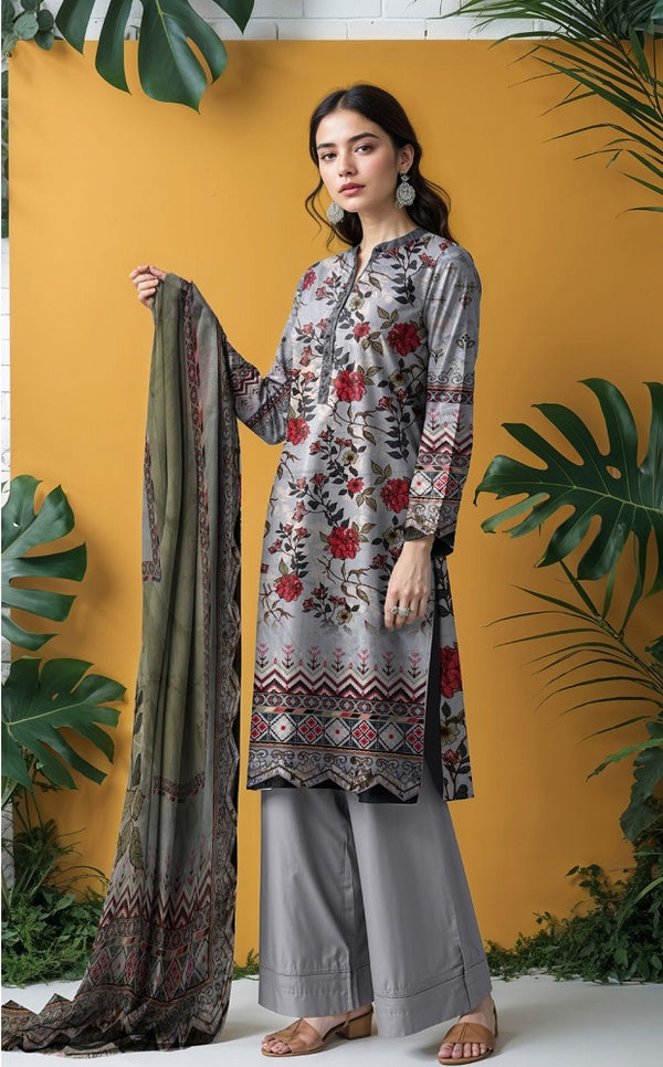 Luxury Viscose Printed Suit